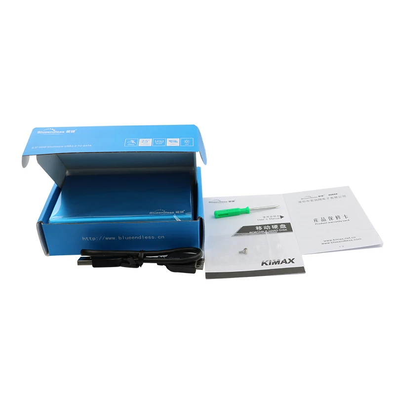 2pcslot 2 5'' hdd 3.0 cases usb ssd sata III usb hdd enclosure high speed 6gbps case aluminum boxes use for 1 tb hard disk  (7)