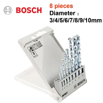 

BOSCH Impact Drill Bit Set Impact Drill Tungsten Carbide Masonry Drilling Bit Cement Diamond Work Drill Set 3/5/8 Pcs