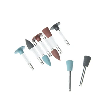 

9pcs/set Dental Lab Silicone Polisher Diamond Burs Cups Teeth Polishing Kits Lot