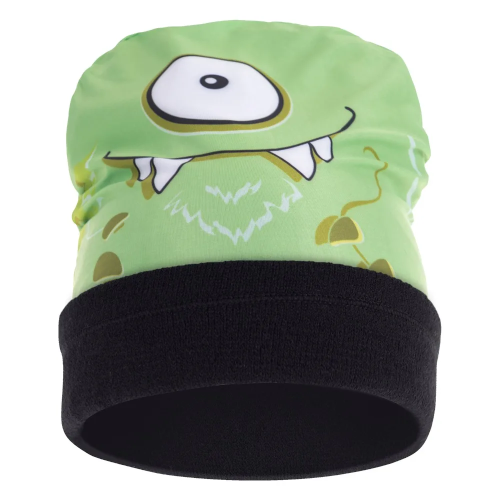 

green monster 3D Printing Beanies Unisex Fullprint Pattern Winter Hats Fashion Casual Style Skullies&Beanies For Women