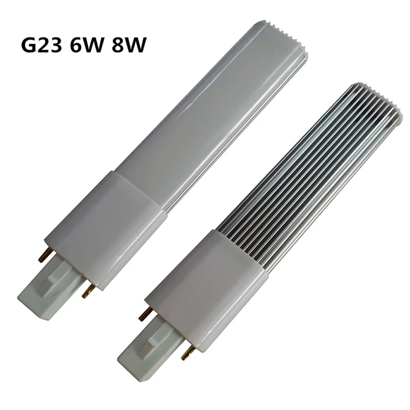 50 шт./лот 6 Вт G23 led PL свет яркость хороший алюминиевый радиатор SMD2835 лампа Заменить
