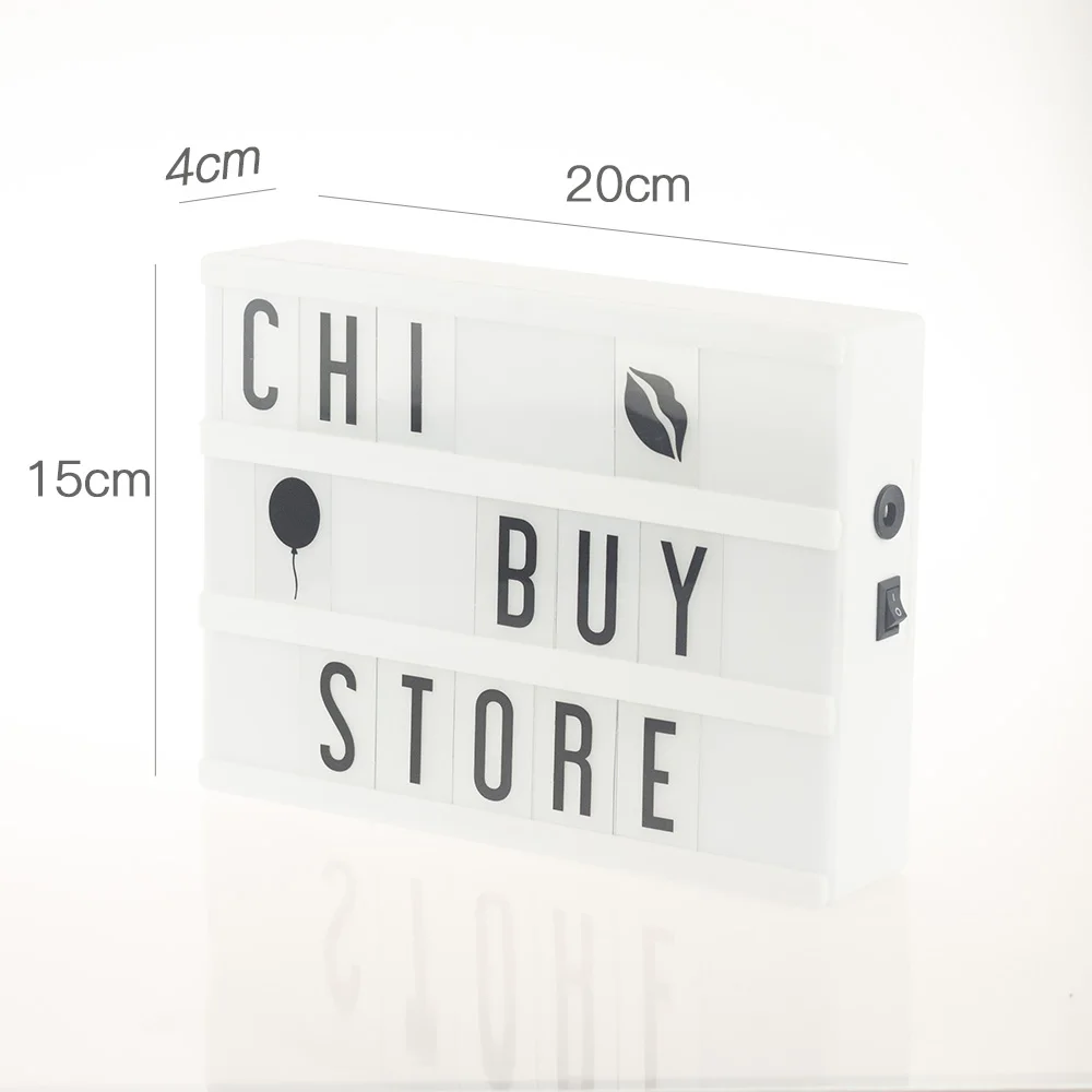 Chibuy A5 световая коробка для кинотеатров светодиодный USB DIY домашний декор|Таблички