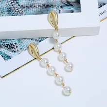 Bohopan Elegant Pearl Earrings For Women Hot Selling Shell Shape Dangle Earrings Fashion Hot Selling Shell Shape Dangle Earrings Bohopan Elegant Pearl Earrings For Women Hot Selling Shell Shape Dangle Earrings Fashion Hot Selling Shell Shape Dangle Earrings