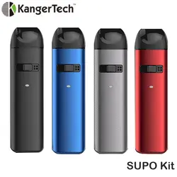 Оригинальный Kanger SUPO Pod Комплект 800 мАч Kangertech SUPO MOD батарея для вейпа с 2 мл SUPO Pod картридж DL и MTL электронная сигарета