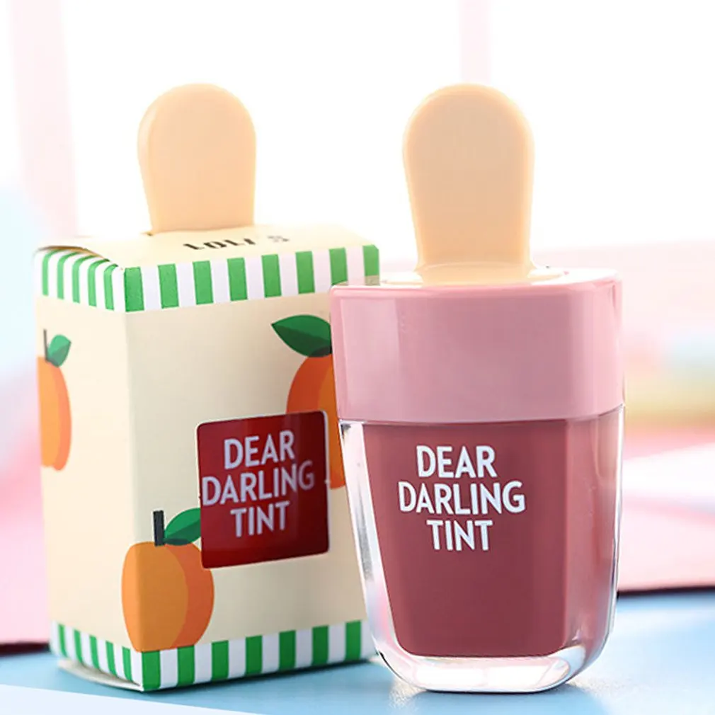 Waterproof Liquid Lipstick Ice-Cream Shaped Dear Darling Lip Tints Makeup Moisturizing Lasting Natural Charming Lip gloss