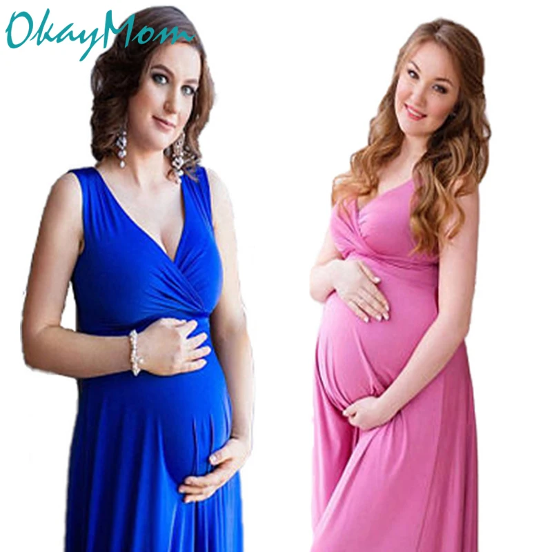 OkayMom вечерние платья для беременных одежда черное сексуальное свадебное платье с