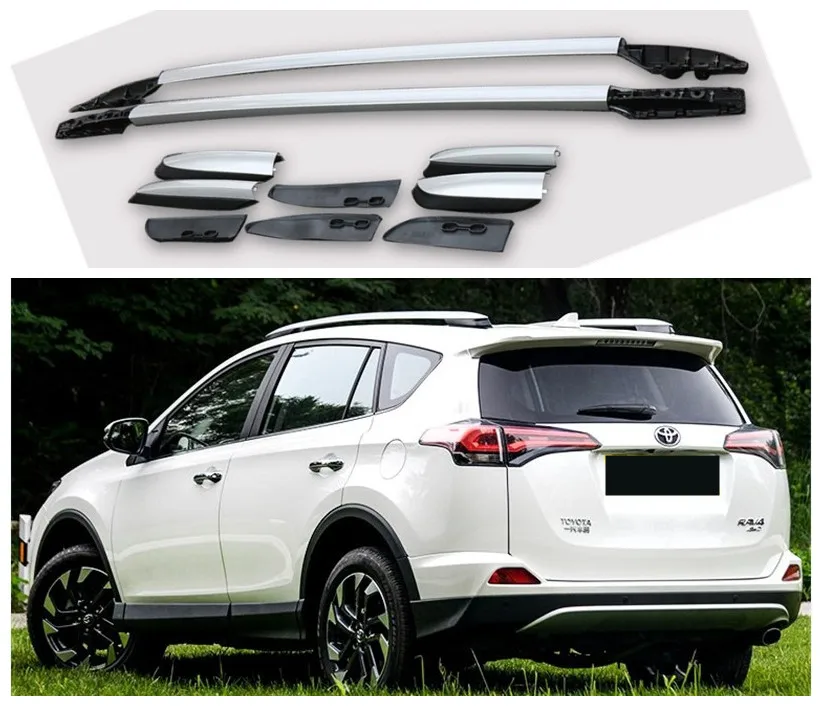 Багажник на крышу для TOYOTA RAV4 2013 2014 2015 2016 2017 2018 высококачественные рельсы багажник