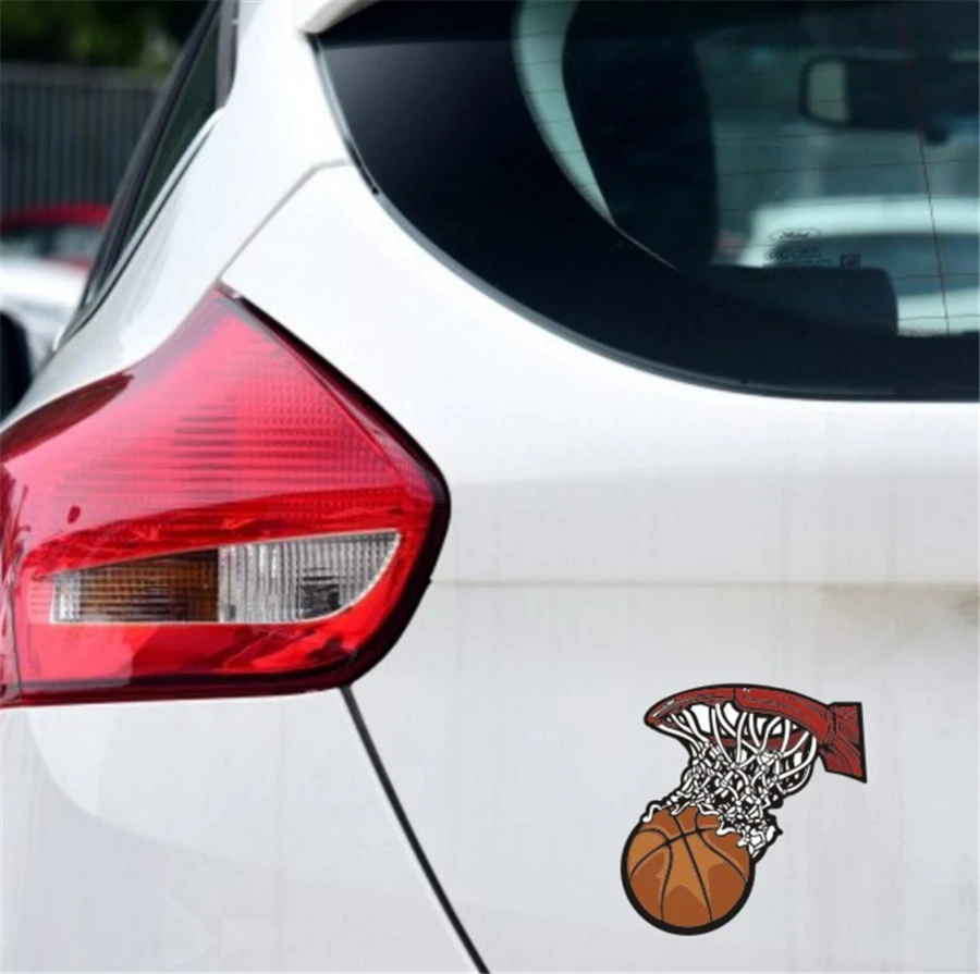 10.5*10.8cm Sports Decals Basketball Shooting Car Stickers Window Tail
