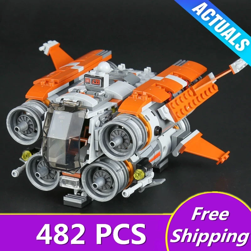 

Lepin 05111 Star 482Pcs Genuine War Series The Jakku Quadjumper Set Children Educational Building Blocks Bricks Toys Model 75178