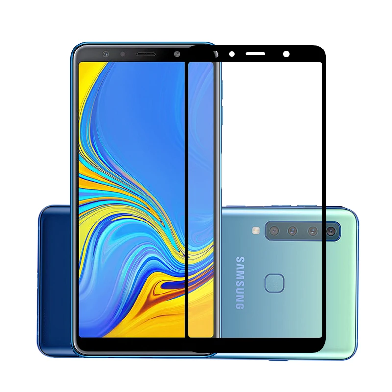 Защитные пленки на весь экран для Samsung Galaxy A9 2018/A9 Star/A9S с защитой от царапин