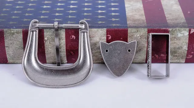 Balenciaga Cintura Fibbia Da Cintura Texas Ranger In Argento - Distintivo In Ottone, Stile Western E Law Enforcement Fibbia Cintura Texas Ranger Argento Ottone Cowboy