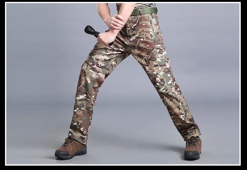 Горячая Акула мягкая оболочка тактические брюки для мужчин и женщин Открытый Кемпинг Пешие Прогулки альпинистские армейские военные охотничьи рыболовные мужские брюки