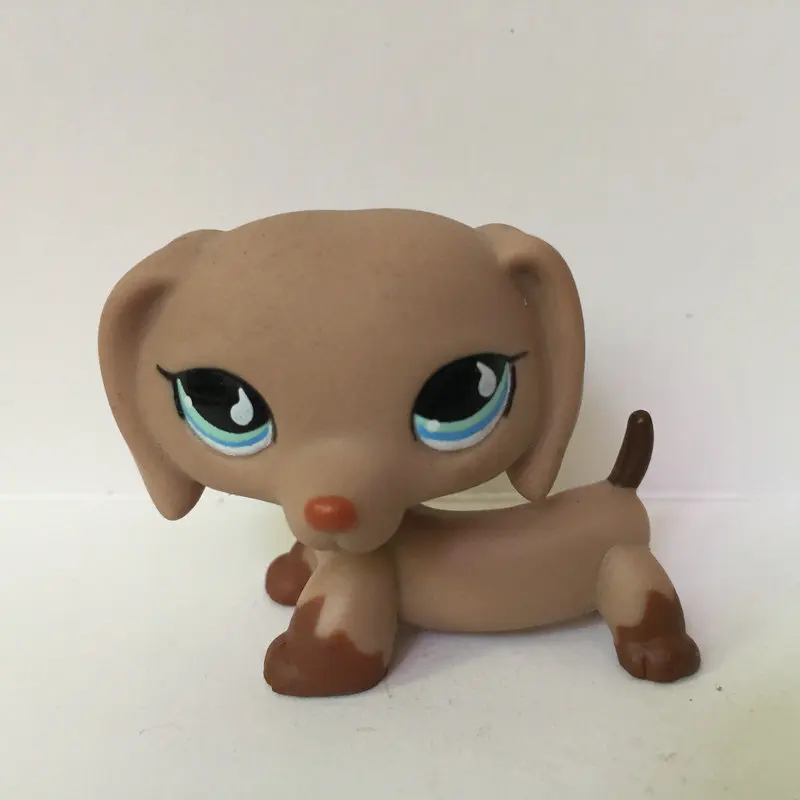 

Pet Shop Cute Brown Dach shund Dog Figure Toy For Child Girl Boy Xmas Gift DS605
