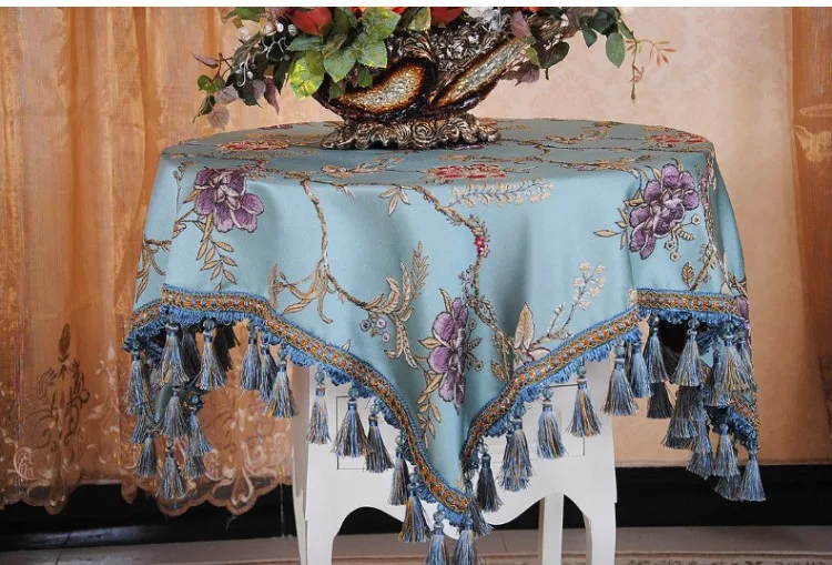 High Grade Coffee Table Cloth Fashion European Round High Grade Coffee Table Cloth Fashion European Round Bedside Customized Size Accept