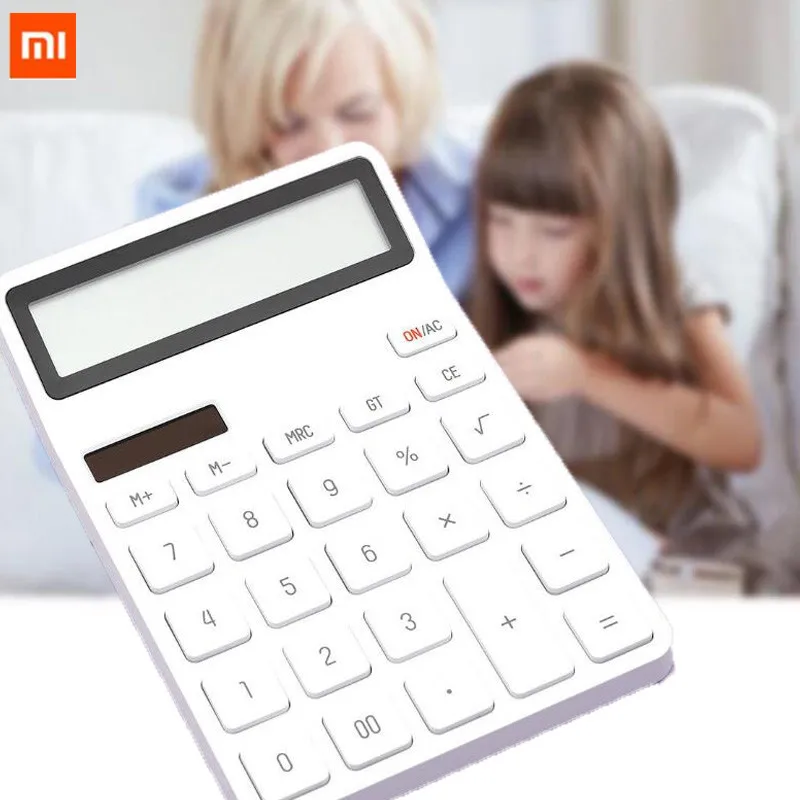 Xiaomi Mijia LEMO Настольный калькулятор фотоэлектрический двойной привод 12 цифр