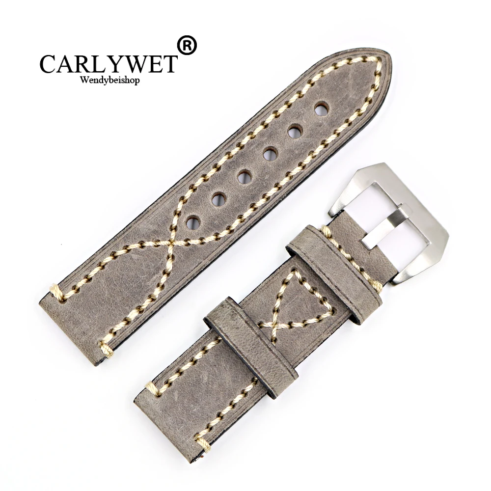 Ремешок для часов CARLYWET20 22 24 26 мм серый толстый Tag CARRERA Omega Монблан Panerai Daytona Submariner
