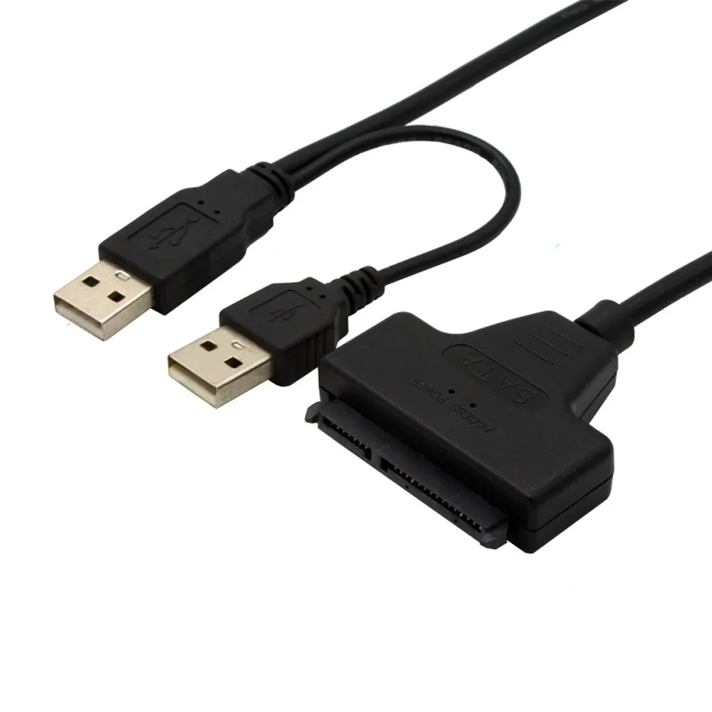 1 шт. свинцовый кабель Компьютерные разъемы HDD SSD адаптер USB на SATA конвертер 7 + 22 Pin 2