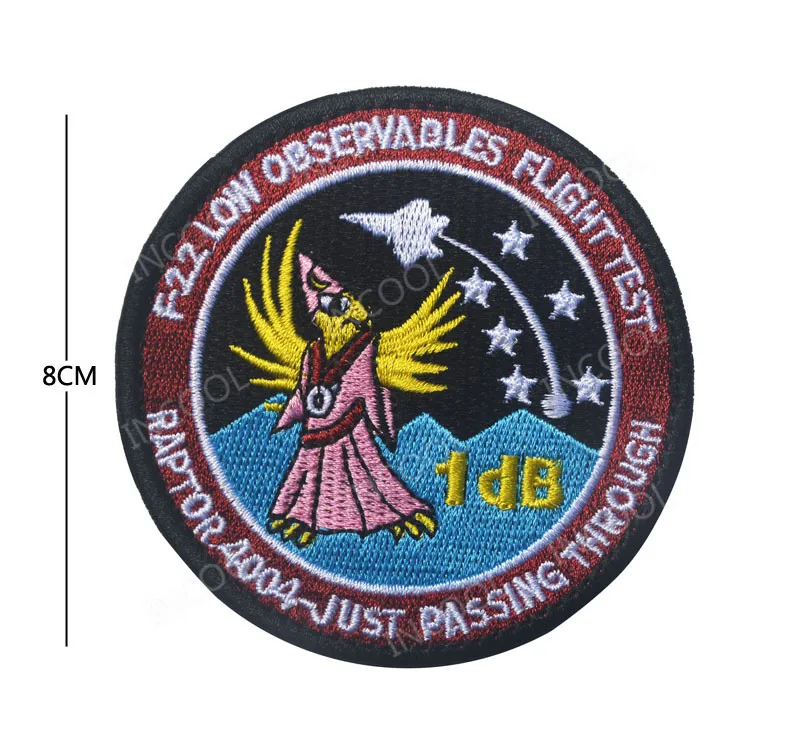 Buy 3D Embroidery Patch Flight Test Military Morale