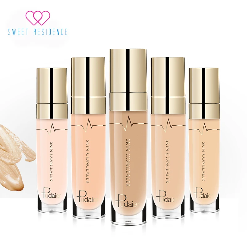 

1PCS Skin Concealer Oil-control Whitening Nutritious Facial Concealer Covering Spot Lightening Dark Circles Make-up Color Makeup