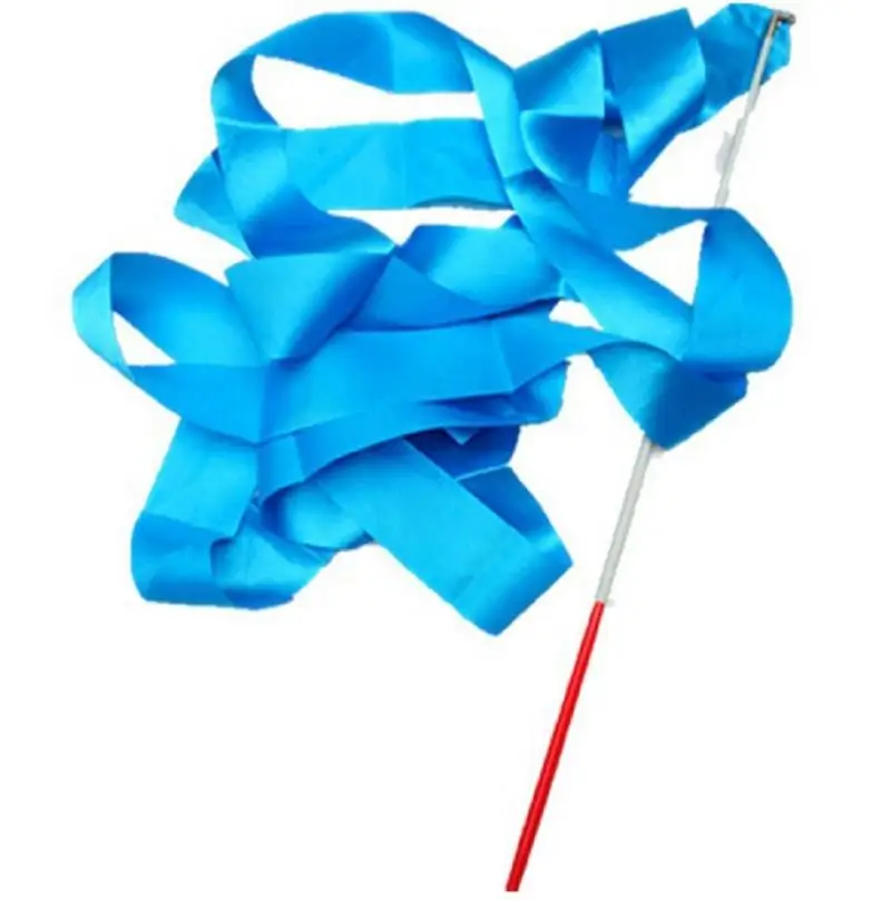 4M Gym Dance Colored Ribbon Rhythmic Art Gymnastic Ballet Streamer