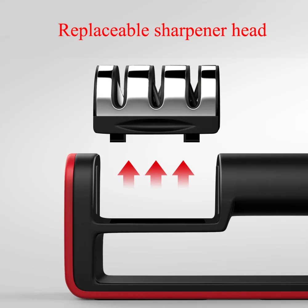 Eworld Professional 3 Stages Knife Sharpener Knife Grinder Non-Slip Silicone Rubber Quick Knife Sharpening Kitchen Tools Eworld Professional 3 Stages Knife Sharpener Knife Grinder Non-Slip Silicone Rubber Quick Knife Sharpening Kitchen Tools