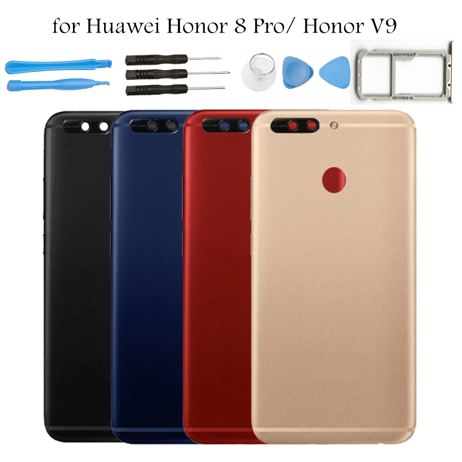 5," для huawei Honor 8 Pro/Honor V9 стеклянная задняя крышка батарейного отсека задняя крышка корпус двери Honor V9 держатель для карт запасные части