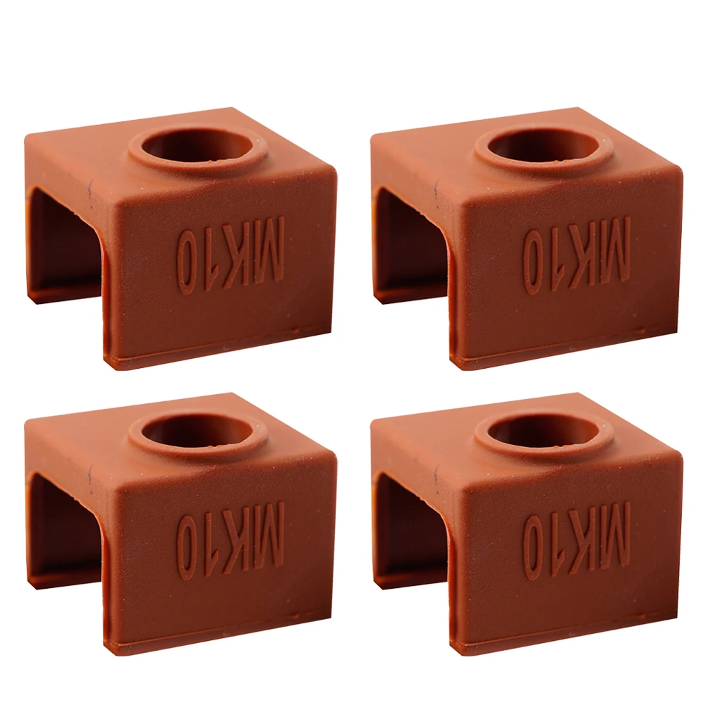 4x 3D Printer Silicone Wrap Case Sock Cover Protector For MK10 Heating Block