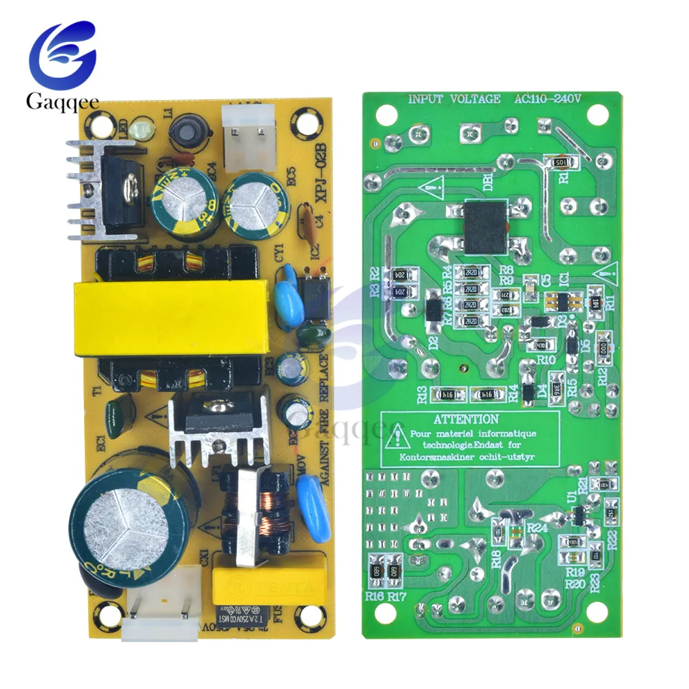 AC DC 12V 3A 24V 1.5A 12V3A 24V1.5A 36W Импульсный модуль питания с чистой схемой от 220V до плата