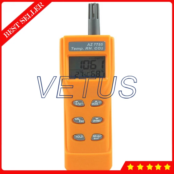 

AZ-7755 co2 measuring instrument with Temperature and Humidity co2 meter