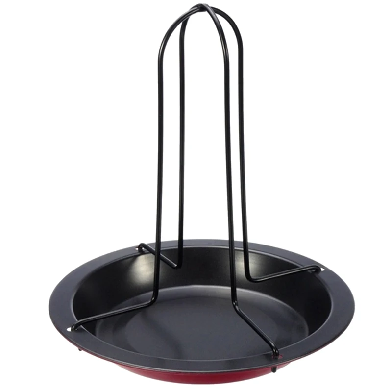 High Quality Best Price Upright Vertical Chicken Roasting Poultry BBQ Roaster Tray Pans Rack