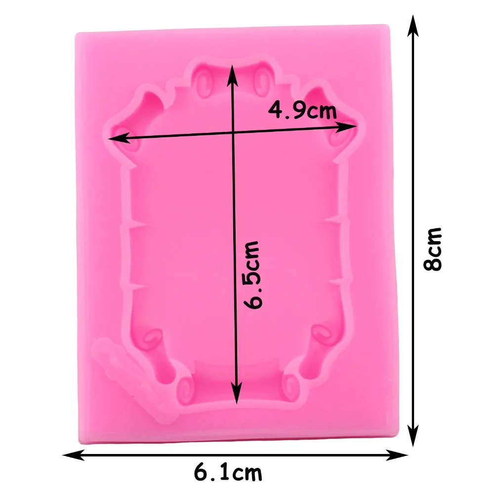 1 шт., силиконовая форма в форме рамки в стиле ретро для помадки, торта, формы для выпечки, инструменты для мыла, сахарный инструмент, кухонные аксессуары