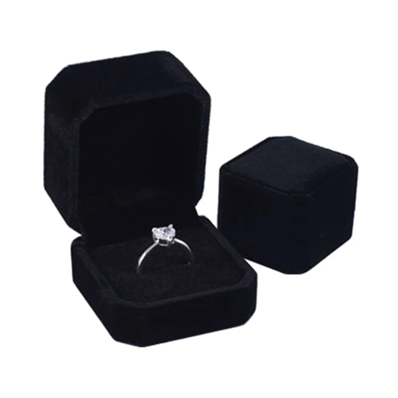 Черный, красный бархат флок Ювелирное кольцо часы Ожерелье Браслеты или Подарочная коробка для кулона выставочная витрина для украшений