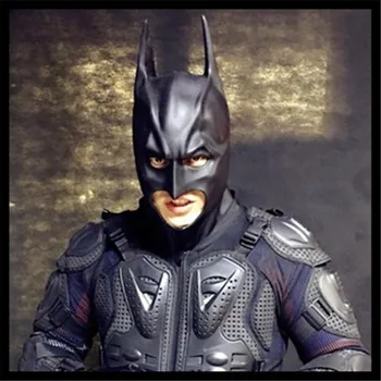 

Top Grade 100% Latex Batman Masks Adult Halloween Movie Hero Mask Full Face Latex Caretas Film Bruce Wayne Cosplay Toy Props
