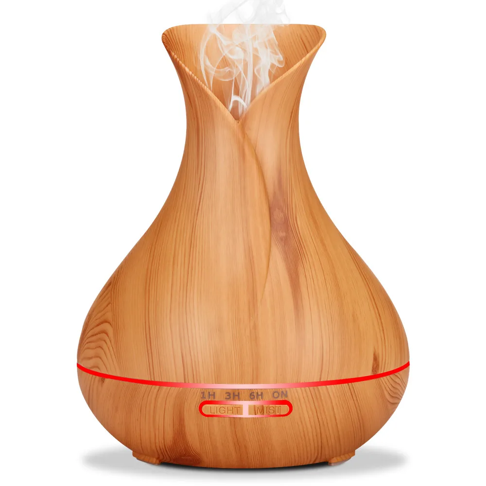 

VVPEC 400ml Ultrasonic 7 Color LED Timing Air Humidifier Aroma Diffuser Aromatherapy Essential Oil Mist for Home Office