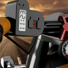 12 В/24 В мотоцикл автомобиль 4.6A двойной USB телефон зарядное устройство электронные часы зарядное устройство для мотоцикла Руль мобильного зарядного устройства