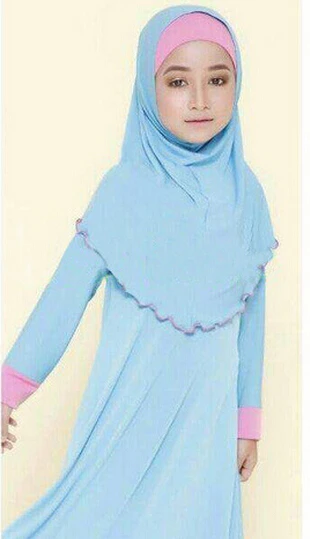 retail cotton islamic clothing baby girls sets kids clothes muslim