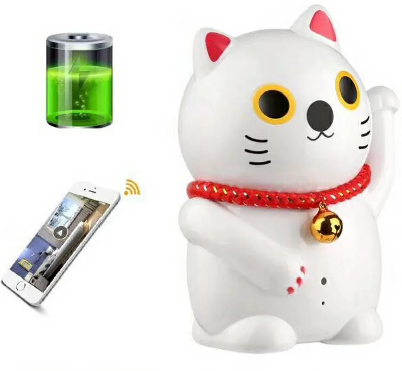 

Lucky Cat Camera IP Camera 1080P 5000mah battery Wifi Camera Baby Monitor Motion Detection & Voice Alert Infrared