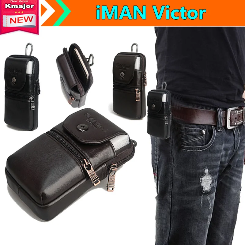 bilder für Echtes leder tragen gürtelclip tasche taille geldbörse case abdeckung für iman victor 5,0 zoll wasserdichte smartphone freier tropfen-verschiffen bilder für Echtes leder tragen gürtelclip tasche taille geldbörse case abdeckung für iman victor 5,0 zoll wasserdichte smartphone freier tropfen-verschiffen