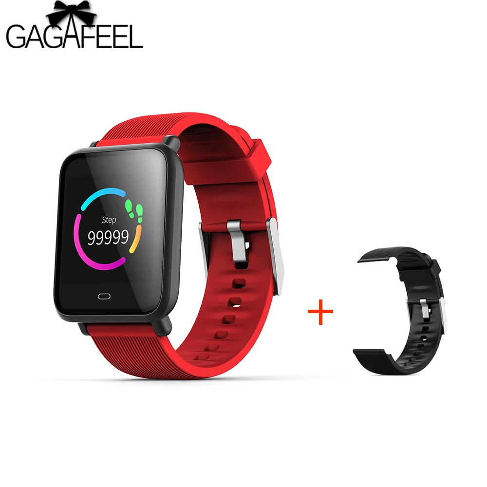 

Robotsky Q9 Smart Watch IP67 Waterproof Sport Fitness Trakcer Blood Pressure Heart Rate Monitor Men Women Smartwatch 2 Strap