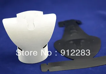 

De Bijoux 10pcs 160mm Dismountable White Velvet Plastic Necklace Stud Earring Display Stand Holder,Fashion Jewelry Display