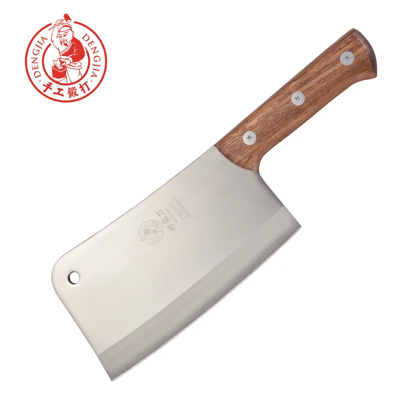  DENG Chinese Blade Handmade Forged Stainless Steel Kitchen Chopper Knife Household Meat Cleaver Kni - 33022708127