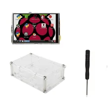 3,5 дюймов TFT lcd Moudle 3,5 lcd TFT сенсорный экран дисплей со стилусом для Raspberry Pi 3 B+ Pi 3 Pi 2+ акриловый чехол+ отвертка
