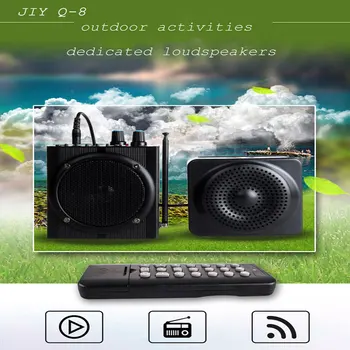 

New Wireless Teaching microphone Voice amplifier Speaker Portable HIFI Megaphone Loudspeaker for Tour Guide External Voice TF FM