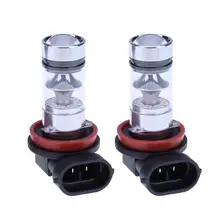 2 шт. H8/H11 20SMD автомобилей туман лампа автомобилей 100 Вт светодио дный днем ходовые огни лампы авто светодиод фар