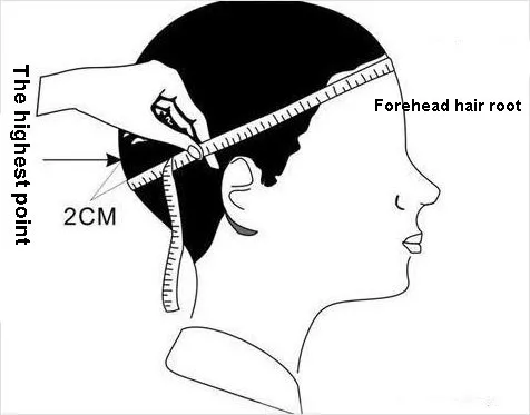 Correct helmet measuring method