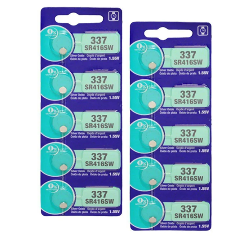 

10Pcs/Lot New LONG LASTING 337 SR416SW 623 D337 V337 SP337 Watch Battery Button Coin Cell MADE IN JAPAN 100% Original Brand