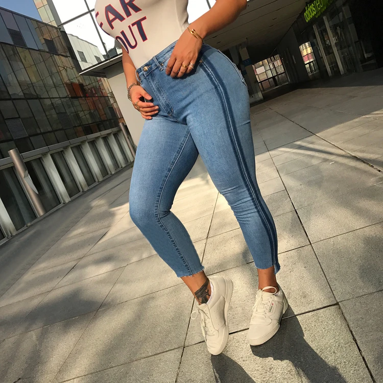 Girls jeans strip Girls jeans strip