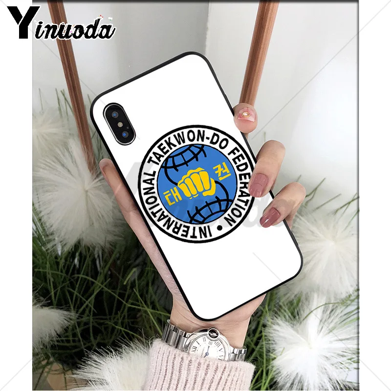 Yinuoda Kungfu тхэквондо ТПУ Мягкий силиконовый чехол для телефона чехол для iPhone X XS MAX 6 6S 7 7plus 8 8Plus 5 5S XR - Цвет: A10