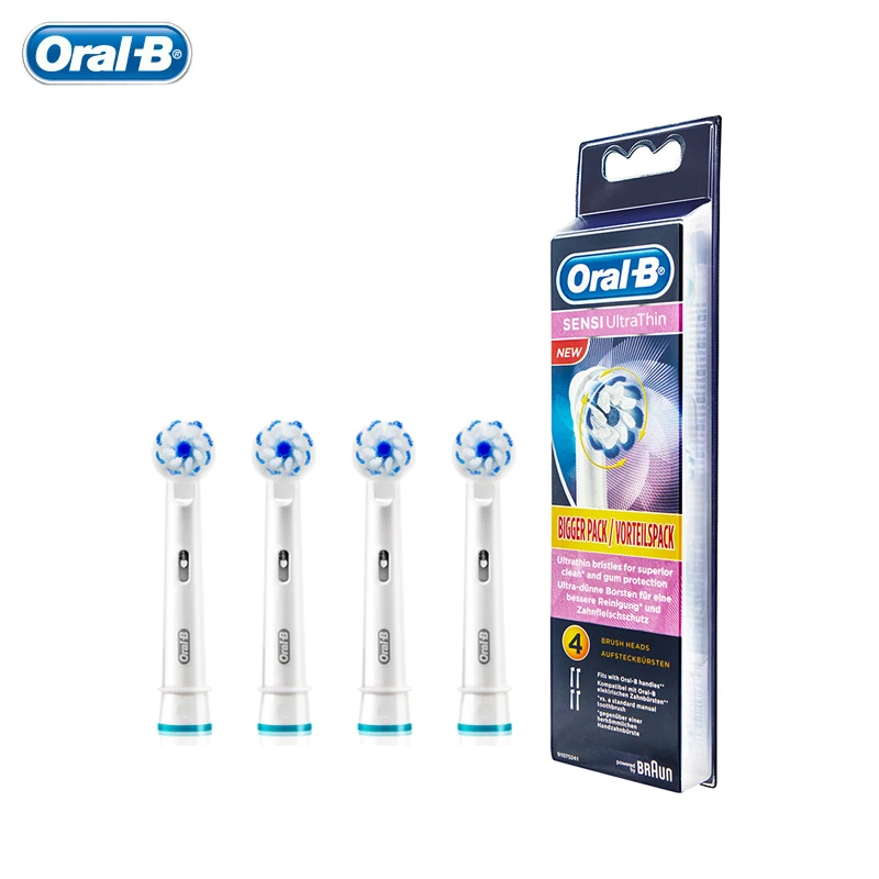 

Oral-B Чувствительная ультратонкая электрическая сменная насадка для зубной щетки EB60 насадка для удаления пятен уход за зубами Глубокая чистка