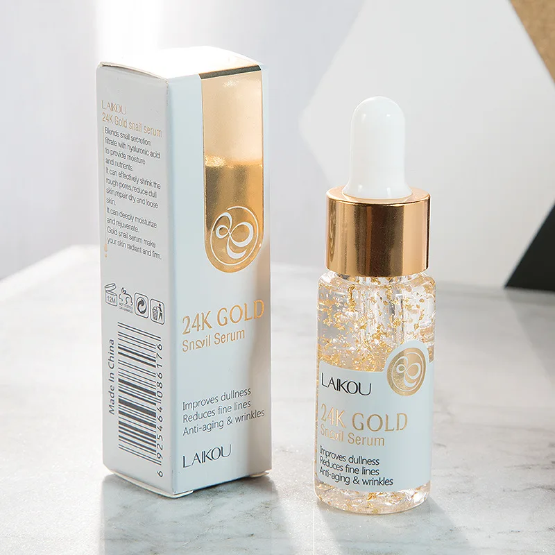 

24K GOLD Snail Essence Face Cream Whitening Moisturizing Snail Face Serum 24 K Gold Day Creams & Moisturizers Skin Care TSLM1